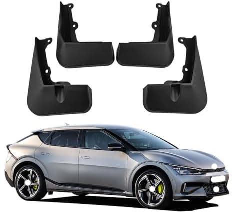 Bqieai 4PCS Auto Vorne Hinten Schmutzfänger, Für K-ia EV6 GT 2022 2023 Rad Spritzschutz Kotflügel Staubdicht Schlamm Klappen Car Styling Zubehör
