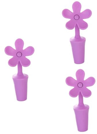 IMIKEYA 6 Stk Weinstopper bierflaschenverschluss bierflaschendeckel personalisierte Weinverschlüsse Weinstopfen zur Oxidationsverhinderung Wein Stecker Weinflaschenverschluss Violet