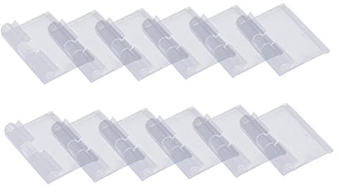HOODANCOS 30stücke Transparente Kunststoff Preisschilder Regaletiketten Preislabels Für Supermarktregale Warenpreis-display-etiketten Kunststoffschild Transparent