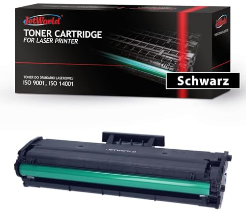 JetWorld Toner Ersatz Samsung MLTD101S Schwarz für ML-2160, ML-2164, ML-2165, ML-2165W, SCX-3400, SCX-3405F, SCX-3405FW, SCX-3405W 1500 Seiten je Tonerkartusche, Hochwertiger Druck