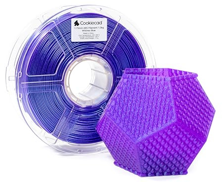 Cookiecad Witches Blue ABS, Shiny, Pink Iridescent Holographic Purple Blue ABS, 3D Printer Filament 1.75mm, 1kg