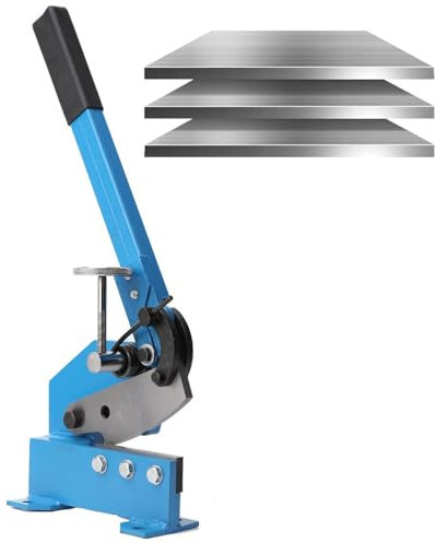 FAcoLL Manual Metal Shear Cutter, High Precision Manual Hand Plate Shear, Engineering Forming Repair Tool, for Cutting Steel Plates Flats and Rounds 125mm/5''