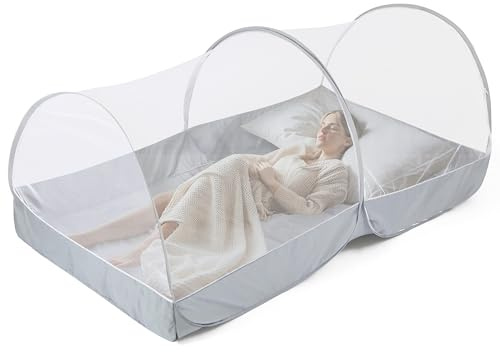 Mosquito Net for Bed - Pop Up Bed Tent - Portable Travel Mosquito Net, Mosquito Netting for Suitable for Baby, Adult Bedroom, Camping, Napping, Patio