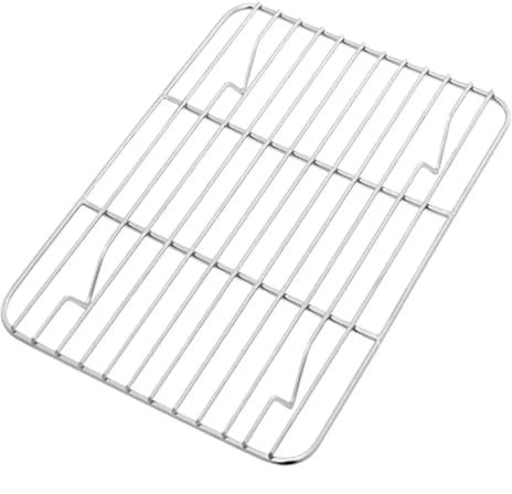 PRPRP BBQ Grillrost, BBQ Grill Mesh, Barbecue Grill Glatte Kanten Barbecue Mesh Outdoor Camping Barbecue Grill Braten Fleisch(30cm)