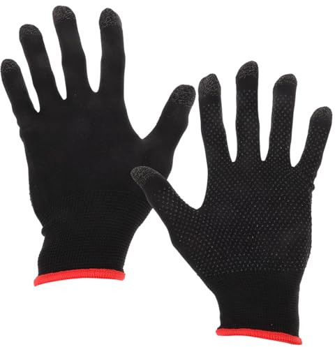 Gadpiparty Gaming Handschuhe 1 Paar mit Touch Fingern Atmungsaktiv und Leicht Daumenhüllen Fingerhandschuhe für Mobiles Gaming