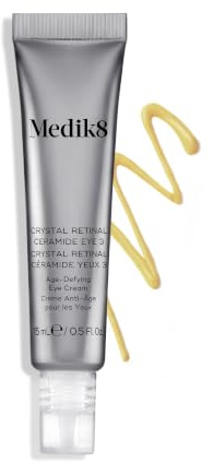 Medik8 Crystal Retinal Ceramide 3 Augencreme, 0,03% Retinal-Stärke - 15 ml | Smooth & Lift Augencreme, Anti-Aging, 0,03% Retinal (11-mal schneller als Retinol) – ideal für Vitamin-A-Einsteiger