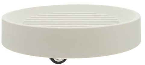 BESPORTBLE Plateau De Fleurs Mobile avec roulettes Cachées Support pour Pots De Plantes Profonds Tray De Drainage Esthétique Blanc