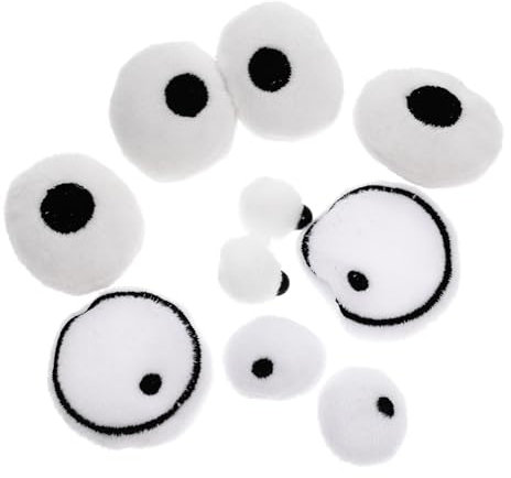 ERINGOGO 15paare Kreative Puppenaugen Simulierte Augen Für Puppen Dekorative Augen Für Bastelprojekte Für Spielzeug Und Puppenaccessoires Hochwertige Stoffmaterialien