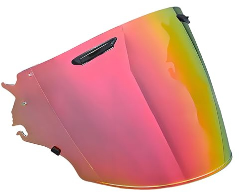 UYTKTN Moto Visière de Casque pour Arai VZ Ram, Verres de Casque de Moto Visière Teintée pour Casque de Moto Accessoires de Remplacement Pare-Brise,B Tea Red