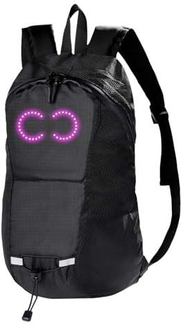 Light up Travel Backpack | Luminous Pattern Travel Laptop Backpack,Large-Capacity Biking Rucksack for Camping Riding Cycling Sports Outdoor Trip Trekking Commuting School