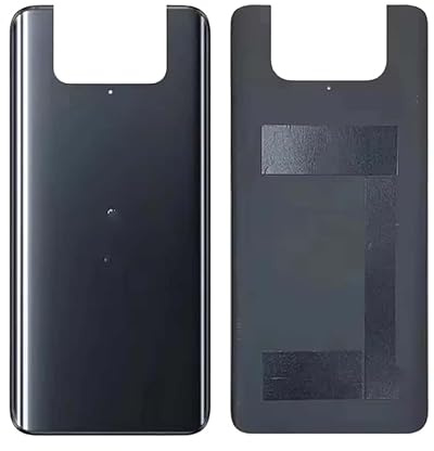YOOOKOOO Compatible Rear Back Cover for Asus Zenfone 8 Flip – Battery Door Housing Replacement Part (Silver No Lens)