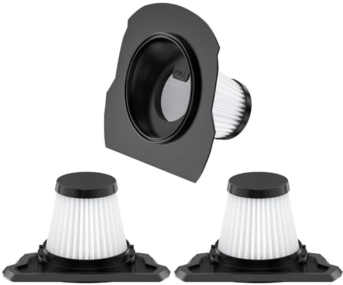 3pcs Replacement Filters Washable Filter Detachable Filter Accessory for Portutif V2 Handheld Vacuum