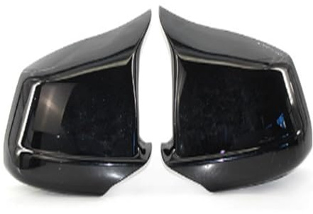 Türspiegel Für BMW 5 Series F10 F11 F18 Pre-Lci 2011–2013 Schwarze Spiegelabdeckungen Spiegelkappen Ersatz-Seitenspiegelkappen Hintere Türflügel Hinten(Bright black)