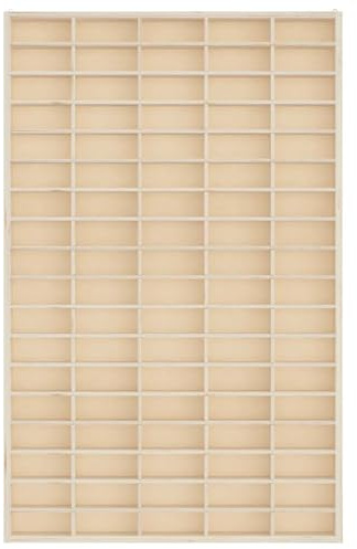Generisk ZWGYANLENS samlarvitrin av trä med 90 fack 50,5 x 4,5 x 79 cm vägghyllor för badrum, sovrum, vardagsrum, kök, hängande hylla för bok/förvaring/rumsdekoration