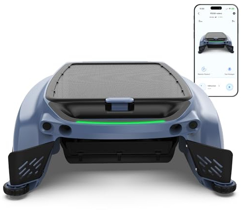 BOTLUXE PS100 Solar Pool Skimmer Roboter, Kabelloser Poolroboter | Aktives Solar-Tracking, App-Steuerung, 24/7 Oberflächenreinigung, 6L Filterkorb, Ultraschall-Hinderniserkennung für alle Pool