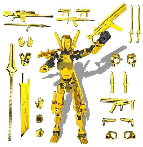 Copbopwn Titan 13 Action Figure, Multi-Jointed Movable with Weapons