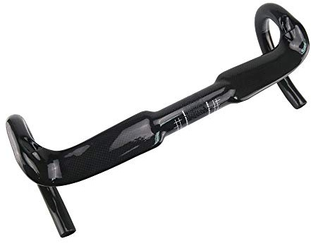 Alfa Pasca Rennradlenker, gebogener Straßenlenker, Vintage-Stil, Carbon-Räder, UD, glänzend, 400 mm