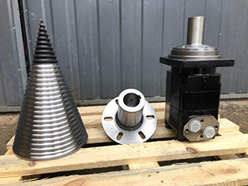 Holzspalter Kegel + Flange + Hydraulikmotor SMV800 Drillkegel Kegelspalter Set