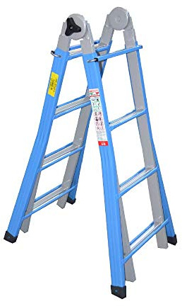 MARCHETTI METALLIKA 45 scala telescopica trasformabile 9+9 in acciaio 4,44 m