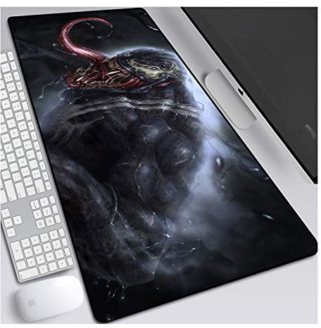 ITBT Venom Anime Alfombrillas de Ratón - Gaming Mousepad 900x400mm, 3mm Base de Goma Antideslizante, Superfície con Textura Especial, Compatible con ratón láser y óptico, para PC y Laptop, F