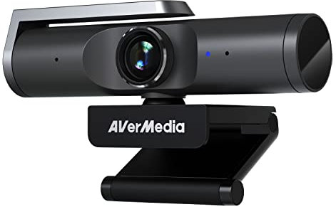AVerMedia PW515 4K Ultra HD Business Webcam with AI Auto-Framing for Streaming, Video Calls, Sony Sensor, works with CamEngine, Teams, Zoom, OBS, for PC/Mac