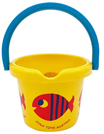 Gowi 550-54 Eimer ø14cm - Gelb, Sand- und Wasserspielzeug