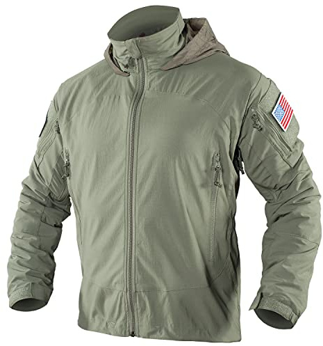 MEGE KNIGHT Military Field Coat Level 5 PCU Tactical Softshell Men Airsofty Hood Hunting Coat Fall Lightweight Urban Jackets