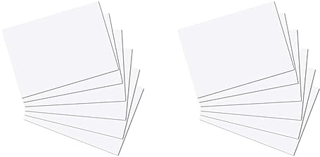 Herlitz 10835809 Karteikarten A4 100 Stück, blanko, weiß und holzfrei (Packung mit 2)