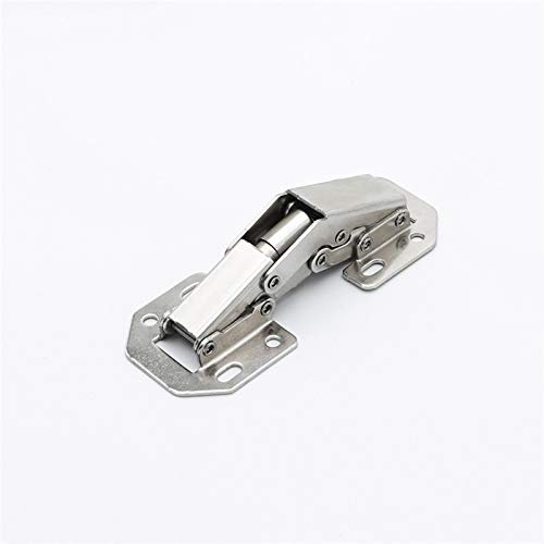 SBTRKT 3–4 Zoll Nicht perforierte Schrankscharniere, sanft schließende Schranktürscharniere, hydraulische Kissenscharniere for andere regelmäßige Verwendung rund um das Haus/Geschäft (Color : 3 INCH)