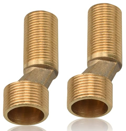 Adaptador de grifo de ducha, conector de 3/4 AG x 1/2 AG S, desplazamiento de 8 mm de longitud 60 mm, conector excéntrico para grifos de pared