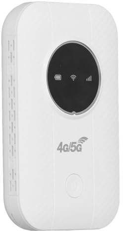 Joselin Routeur Modem LTE 4G 5G, Point D'Accès 300 Mbps Jusqu'à 10 Appareils, Emplacement pour Carte SIM, Batterie 2100 MAh, pour Voyage, Voyage d'affaires