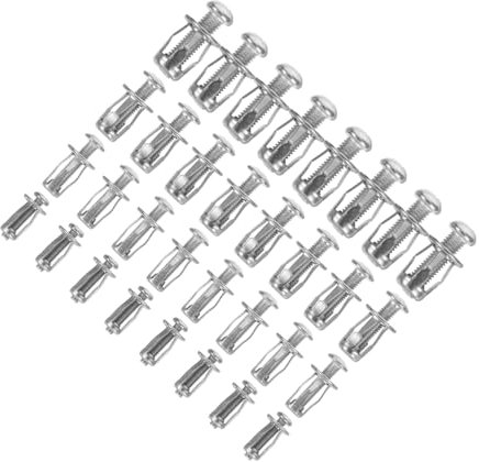 SOLUSTRE 40piezas Tornillos De Expansión De Para Placas De Yeso Anclajes Metálicos Tornillos De Expansión Para Hogar y Oficina