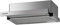HEINNER HTCH-F400IX Flachschirmhaube 60 cm, 2 Ebenen, Teleskop-Dunstabzugshaube Umluft 358,4 m³/h, Silber