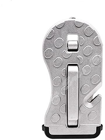 Marchepied de Porte de Voiture Crochet de Porte de Porte Pliante de Voiture Étape de pédale Mini Pied pour Camion SUV Toit Universel Argent Noir Pédale Porte Voiture(Silver)