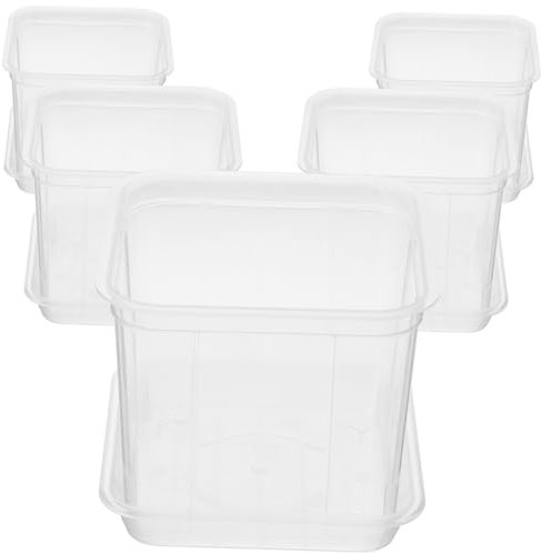 TOYANDONA Per Plastica Vasi Da Traspiranti Contenitori Per Piante Da Adatti Per e Piccole Piante Pulire e Pratico Usare