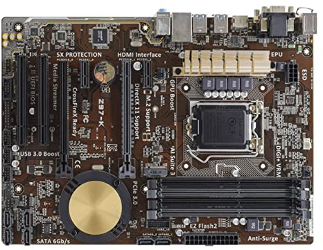 Motherboard Fit For Asus. Z97-K. Desktop Z97 Motherboard. LGA 1150 DDR3 32GB USB3.0 Supporto CPU Di Base I3 I5 I7 PCI-E 3.0 M.2 ATX Placa-mãe.