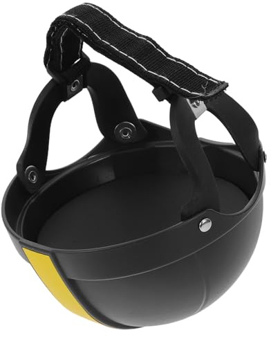 GRIRIW Pet Riding Helmet Adjustable Strap Hard Safety Hat Ear Holes for Small Medium Dogs Cats Head Protection Gear for Biking Outdoor
