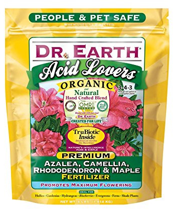 Dr. Earth Acid Lovers Azalea, Camellia, Rhododendron & Maple Fertilizer 4 lb