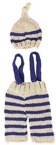 2pcs Baby Photography Props Outfit Newborn Baby Photo Shoot Set Baby Boy/Girl Hat Pants Costume Set