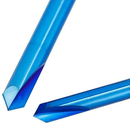 XYXXBB Fasenfräser 2-12mm 90-Grad CNC Maschinenrouter Bit Nano blau beschichtet 2 Flöten-Hartmetall-Endfräser-Fräswerkzeuge (Cutting Edge Diameter : 5 pcs, Cutting Edge Length : 6xD6x50L)