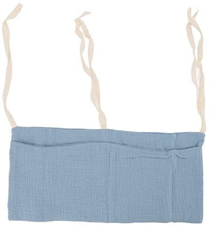 Babybett-Aufbewahrungstasche Zum Aufhängen, 2 Taschen, Babybett-Organizer, Verstellbarer Riemen, Kinderzimmer, Säuglingsbett, Aufbewahrungstasche für Spielzeug (Dunkelblau)