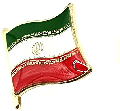 Iran Metall Emalj Landsflagga Pin Emblem