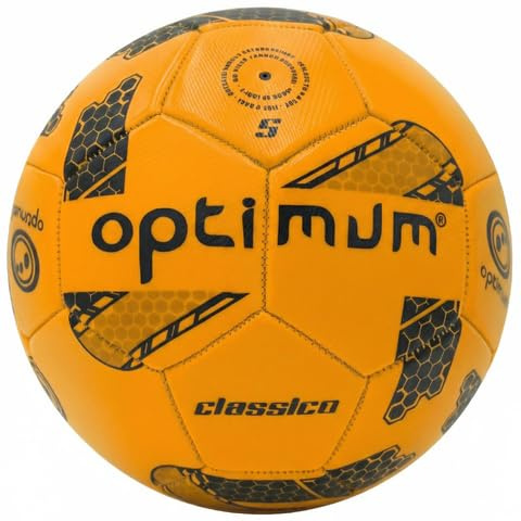 OPTIMUM Classico Allwetter-Fußball – Stylisches, weiches PVC, gleichmäßiger Druck, ideal für Training und Spiele, geeignet für alle Böden
