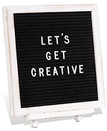 Felt Letter Board with Stand,10x10 inch Changeable Letterboard and Message Board,Letter Board Sign Include 792PCS Precut Letters