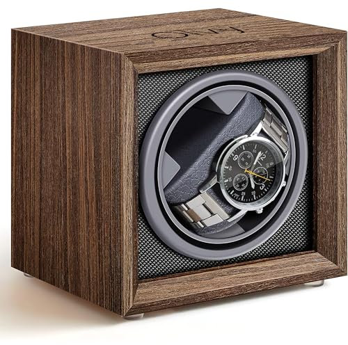 Olvy Uhrenbeweger für Automatikuhren, Extrem Leisem Motor, Watch Winder, Automatischer Uhrenbeweger, Watchwinder