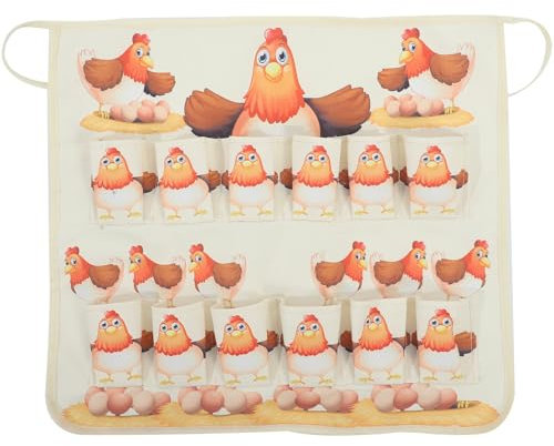 Zerodeko Eier Schürze Zum Eiersammeln n Für Frauen Eierschürze Für Den Bauernhof Eierhalterschürze Hühnerei-schürze Eierbeutel Bettwäsche Aus Baumwolle Tasche Damen