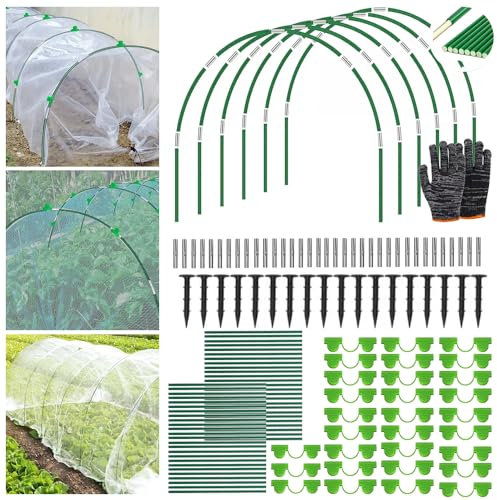 HEYIDAMAI Arcos Invernadero,Arcos para Invernadero,Aros Invernadero Tunel,Túnel para Plantas,Neumáticos de Invernadero,GardenAros De Invernadero,Aros De Invernadero para Cultivar Túneles
