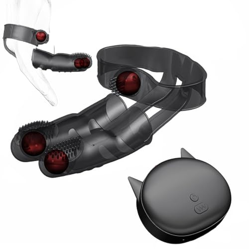 Jpscor Doppelt Fingervibrator Sexspielzeug für Paare Frauen Portable Sex Toys, mit 10 Vibrationmodi und Fernbedienung Klitoris G-punkt Stimulator Vaginal Masturbieren Sex Spielzeug für Frauen Paar