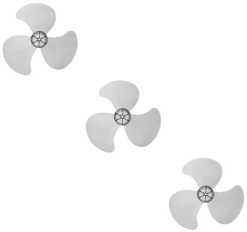 HOMSFOU 3pezzi Pala Ventilatore Foglie Per Ventilatori Elettrici Ricambio Resistente e Facile Da Installare Compatibile Con Varie Tipologie Di Ventilatori Da Tavolo e Piantana Colore