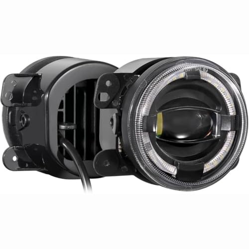 LYHH Auto LED Nebelscheinwerfer für Wrangler Jk Hummer H1 H2, ABS DRL Tagfahrlicht Front Stoßstange Fahren Nebelleuchten Reflektoren Blinker,C A Pair
